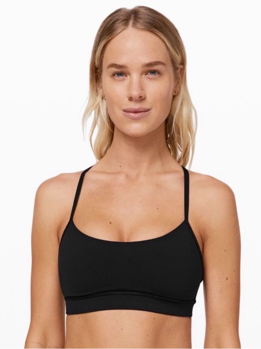 Lululemon: Flow Y Nulu Bra-Light Support in Black (Size 10)